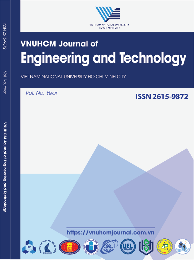 VNUHCM Journal of Engineering and Technology Cover